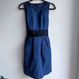 Sz4 Club Monaco Taffeta Midi Dress